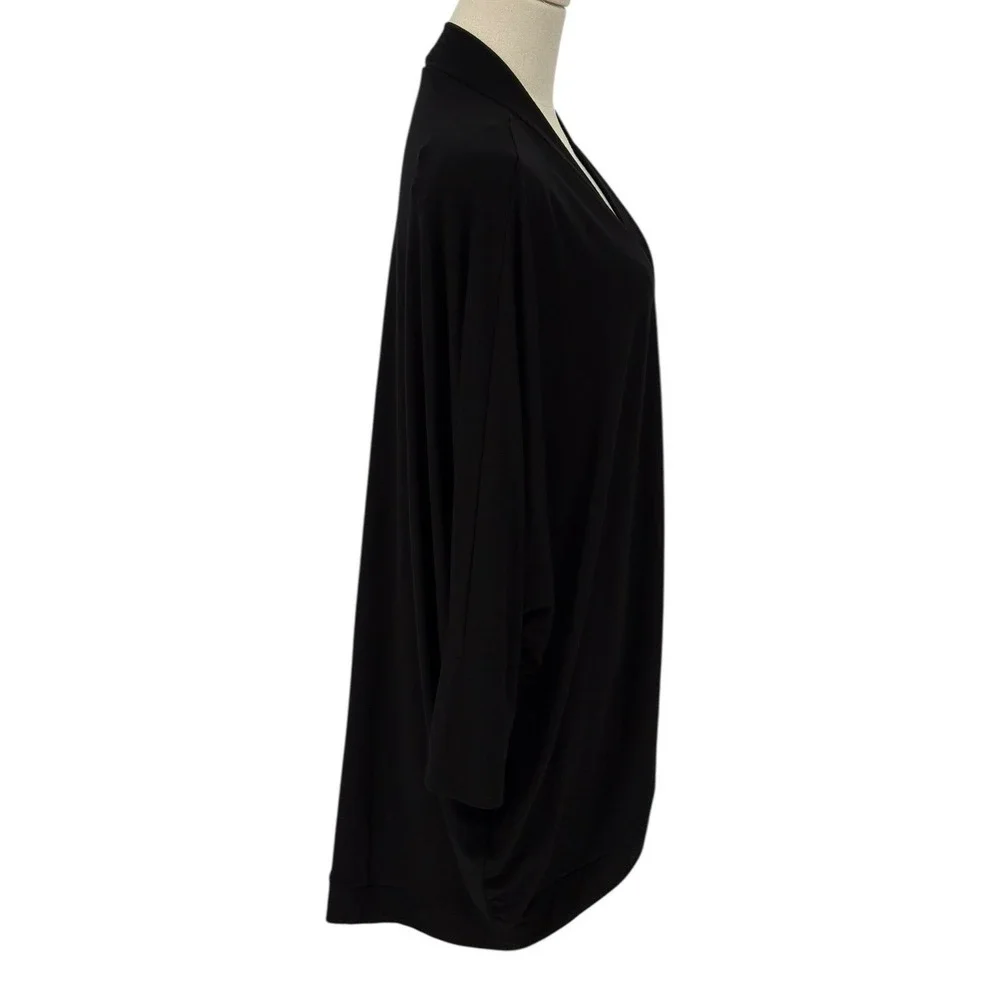 ZENANA Black Open Front Duster Cardigan Sweater‎ 2X